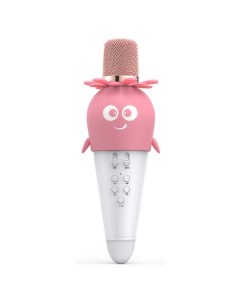 Беспроводной караоке микрофон BT для детей розовый Nobrand