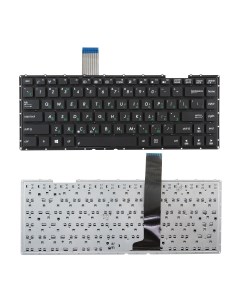 Клавиатура для ноутбука Asus X401 черная без рамки Azerty