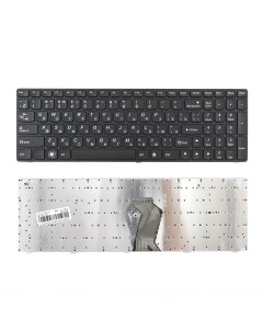 Клавиатура для ноутбука Lenovo G570 G770 Z560 черная с рамкой Azerty