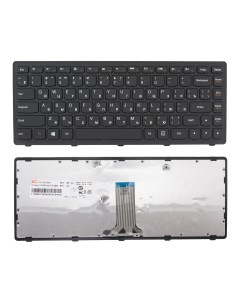 Клавиатура для ноутбука Lenovo Flex 14 G400S G405S S410P черная с черной рамкой Azerty