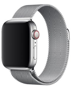 Ремешок для Apple Watch 38 40mm Миланская петля Silver Pastila