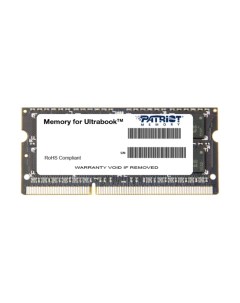 Оперативная память Patriot 4Gb DDR III 1600MHz SO DIMM PSD34G1600L2S Patriot memory