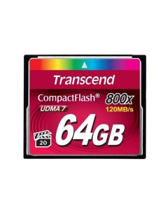Карта памяти Compact Flash 64GB Transcend
