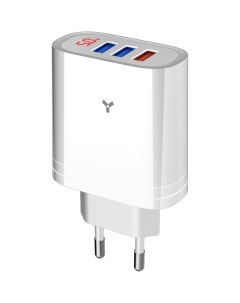 Сетевое зарядное устройство Topaz 30W3A 3xUSB White Accesstyle