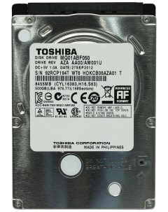Жесткий диск MQ 500ГБ MQ01ABF050 Toshiba