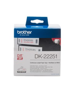 Картридж для матричного принтера DK22251 черный пурпурный оригинал Brother