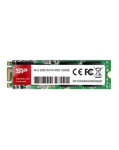 SSD накопитель M55 M 2 2280 120 ГБ SP120GBSS3M55M28 Silicon power