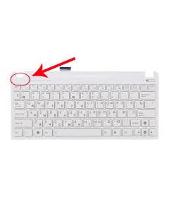 Клавиатура для ноутбука Asus Eee PC 1011CX с белым топкейсом Azerty
