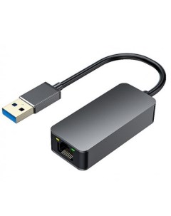 Сетевая карта RJ 45 KS 714 USB3 0 на LAN Ethernet кабель адаптер RTL8156 чёрный Ks-is
