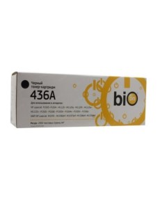 Картридж для лазерного принтера CB436A Black совместимый Bion