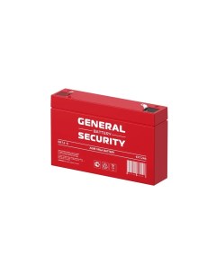 Свинцово кислотный аккумулятор GS 7 2 6 6В 7 2Ач General security