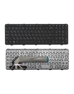Клавиатура для ноутбука HP 450 G1 455 G1 470 G1 черная с рамкой Azerty