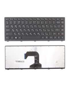 Клавиатура для ноутбука Lenovo S300 S400 S405 черная с черной рамкой Azerty