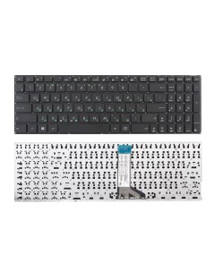 Клавиатура для ноутбука Asus D550 X551M черная без рамки Azerty