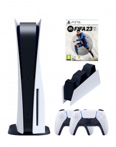 Игровая приставка PlayStation 5 3 ревизия 2 й геймпад зарядное FIFA 23 диск Sony