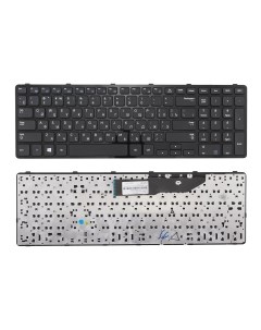 Клавиатура для ноутбука Samsung NP350E7C черная с рамкой Azerty