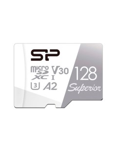 Карта памяти Superior Pro A2 microSDXC 128GB SP128GBSTXDA2V20 Silicon power
