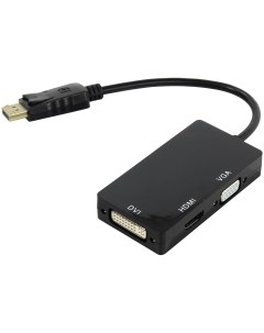 Адаптер DisplayPort HDMI DVI VGA M F 0 2м Black C309 Orient