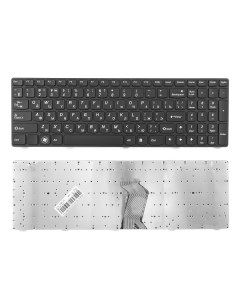 Клавиатура для ноутбука Lenovo G580 V580 Z580 черная с рамкой Azerty