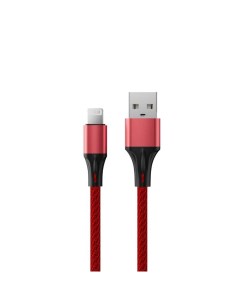 Кабель USB Lighting AL24 F200M 2 м красный Accesstyle