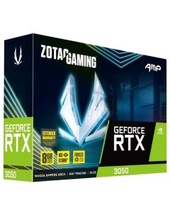 Видеокарта NVIDIA GeForce RTX 3050 Gaming AMP ZT A30500F 10M Zotac