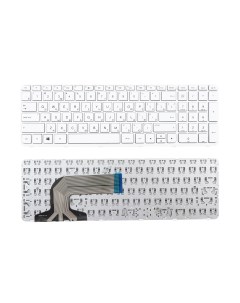 Клавиатура для ноутбука HP 15 e 15 g 15 n белая с рамкой Azerty
