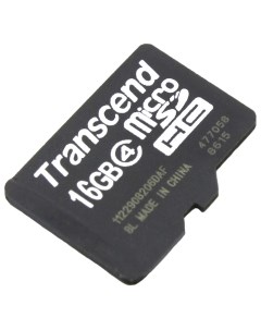 Карта памяти Micro SDHC TS16GUSDC4 16GB Transcend