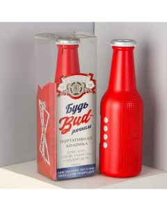 Портативная колонка Бутылка красная модель ES 01 22 1 х 7 см Like me