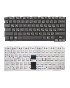 Клавиатура для ноутбука Sony SVE14A черная без рамки Azerty