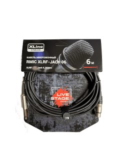 Кабель аудио 1xJack 1xXLR Cables RMIC XLRF JACK 06 6m Xline