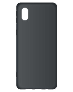 Чехол Silicone case для Samsung Galaxy A01 Core черный матовый Borasco