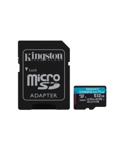 Карта памяти 512GB Canvas Go Plus 170R адаптер SDCG3 512GB Kingston