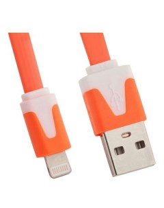 Кабель USB LP Micro USB плоский узкий оранжевый Liberty project