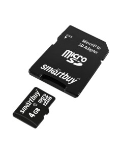 Карта памяти Micro SDHC SB4GBSDCL10 01 4GB Smartbuy