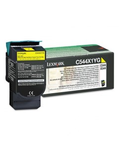 Картридж для лазерного принтера C544X1YG желтый оригинальный Lexmark