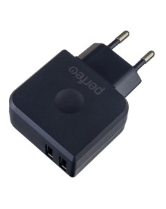 Сетевое зарядное устройство I4623 2 USB 3 4 A black Perfeo