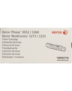 Тонер картридж для лазерного принтера 106R02778 черный оригинальный Xerox