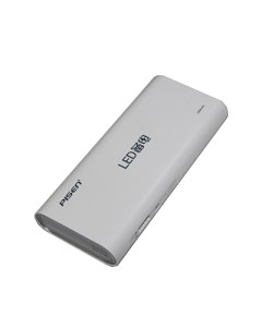 Внешний аккумулятор USB TS D187 10000mAh 1A 2A lcd белый Pisen
