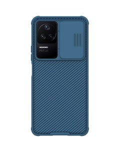 Чехол CamShield Pro Case с защитой камеры для Poco F4 синий Nillkin
