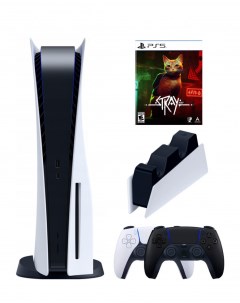 Игровая приставка PlayStation 5 3 ревизия 2 й геймпад черный зарядное Stray Sony