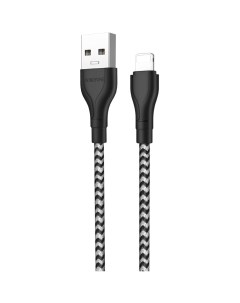 Кабель USB 2 0 A m Lightning m 1м BX39 Beneficial Черный Белый Borofone