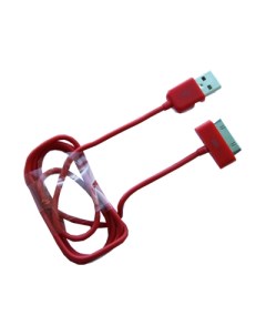Кабель Apple 30 pin USB 1 м красный Promise mobile