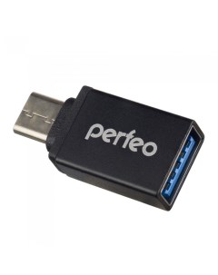Адаптер USB на Type C c OTG 3 0 PF VI O006 Black чёрный Perfeo