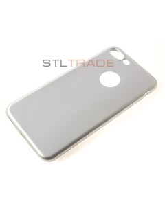 Силиконовый чехол Металлик для iPhone 7 серебро Tpu case