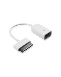 Адаптер переходник гибкий OTG USB 2 0 для Samsung Galaxy Tab M F белый Premium Gcr