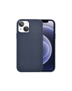 Чехол для телефона Iphone 13 Calfskin Genuine Leather Phone Case 6 1 Blue Wiwu