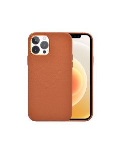 Чехол для телефона Iphone 13 Pro Max Calfskin Genuine Leather Phone Case 6 1 Brown Wiwu
