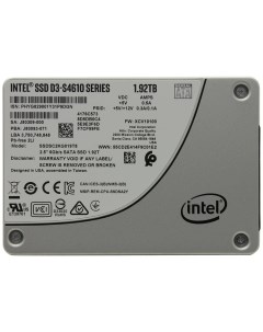 SSD накопитель D3 S4610 2 5 1 92 ТБ SSDSC2KG019T801 Intel