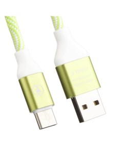 USB кабель LP USB Type C Волны зеленый белый европакет Liberty project
