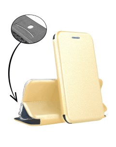 Чехол для Realme 9 Pro золотистый с карманом для карт Mobileocean